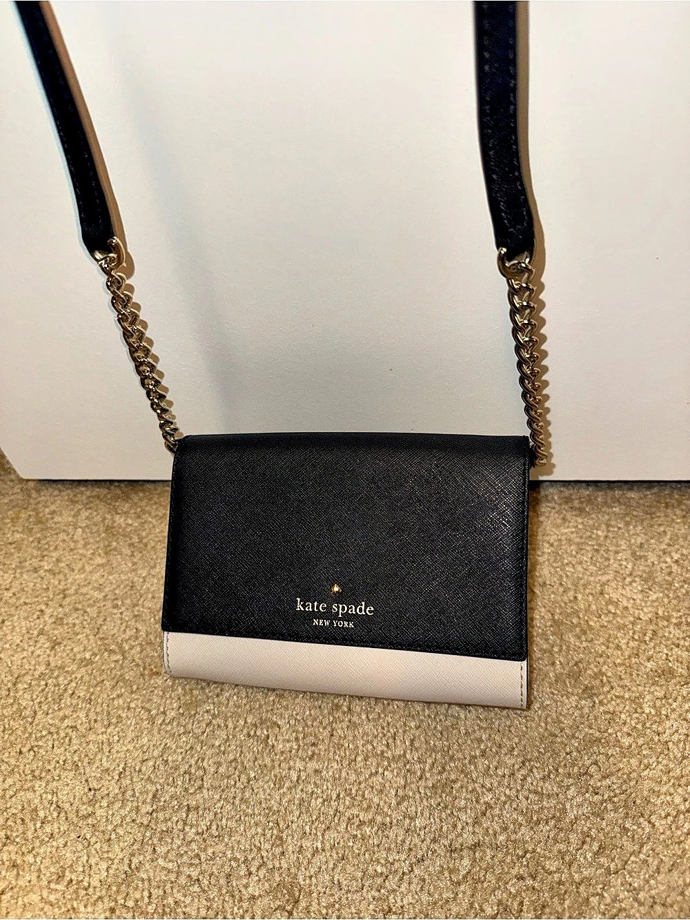Kate Spade Black & White Crossbody Bag